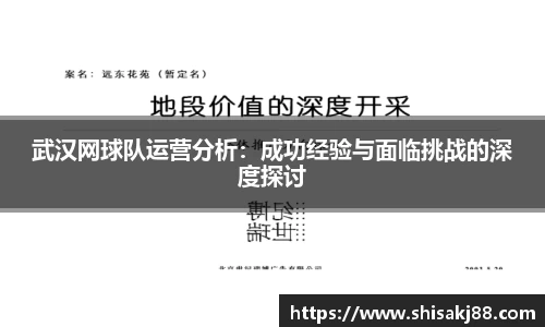 武汉网球队运营分析：成功经验与面临挑战的深度探讨