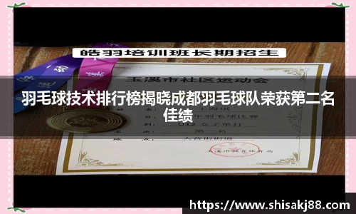羽毛球技术排行榜揭晓成都羽毛球队荣获第二名佳绩